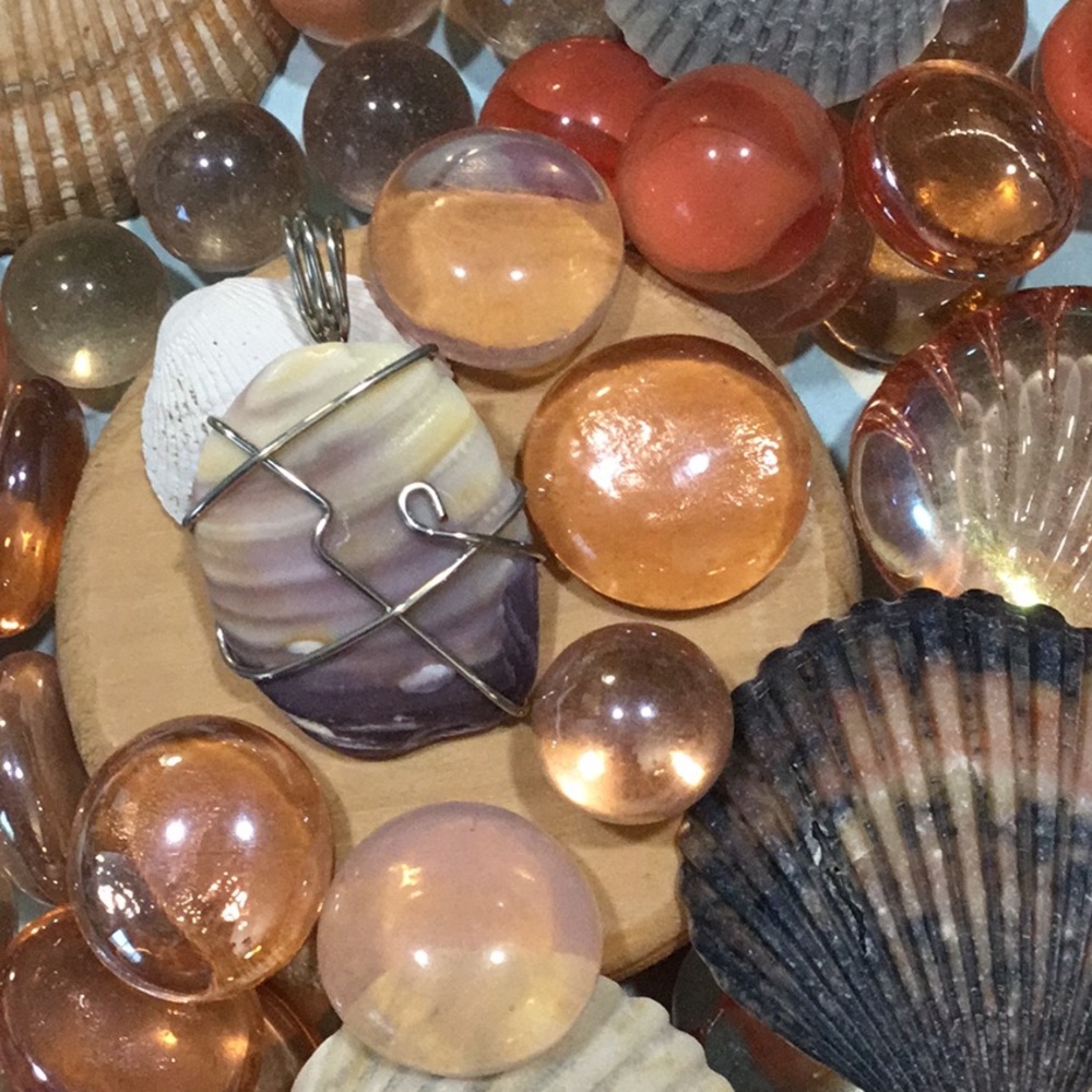 Outer Banks Seashell Pendant. Crafted with Care